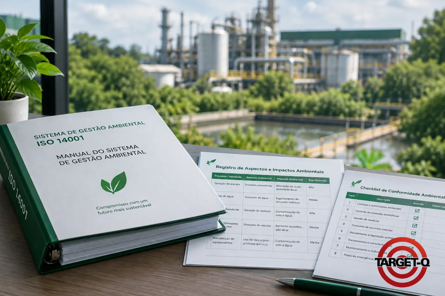 Manual do sistema de gestão ambiental ISO 14001 e registro de aspectos e impactos